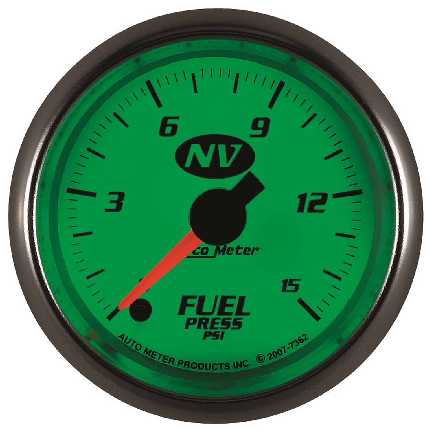 AUTOMETER Fuel Pressure Gauge 2 1/16", 15PSI, Digital Stepper Motor, Nv - Image 2