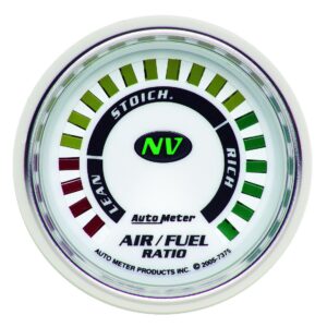 AUTOMETER Narrowband Air/Fuel Ratio AFR Gauge 2 1/16", Lean-Rich, LED Array, Nv