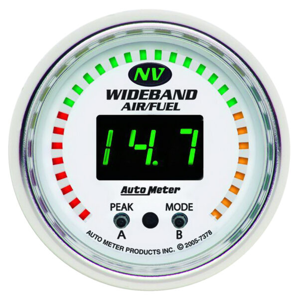 AUTOMETER Pro Air/Fuel Ratio AFR Gauge 2 1/16", 10:1-20:1, Digital W/ Peak & Warn, Nv