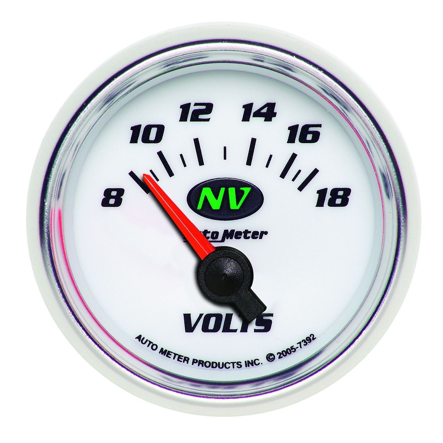 AUTOMETER Voltmeter Gauge 2 1/16", 18V, Electric, Nv