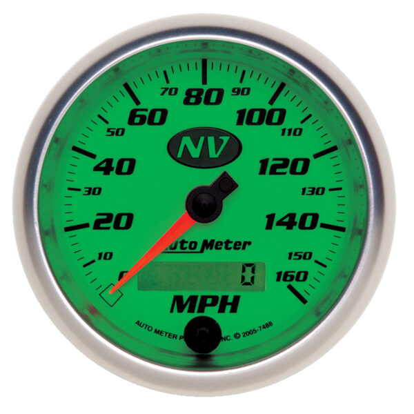 AUTOMETER Speedometer Gauge 3 3/8", 160MPH, Elec. Programmable, Nv - Image 2