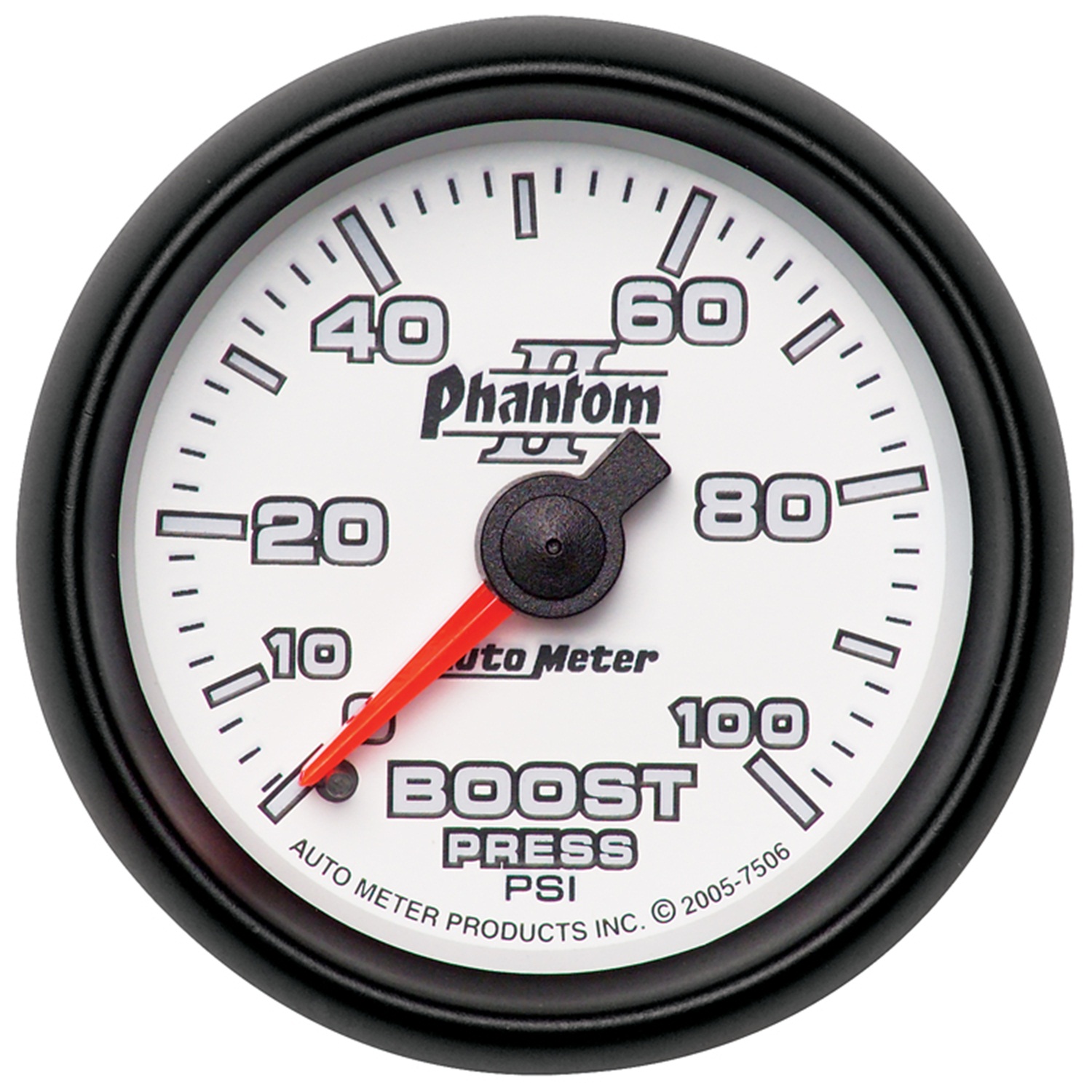 AUTOMETER Boost Gauge 2 1/16", 100PSI, Mechanical, Phantom II