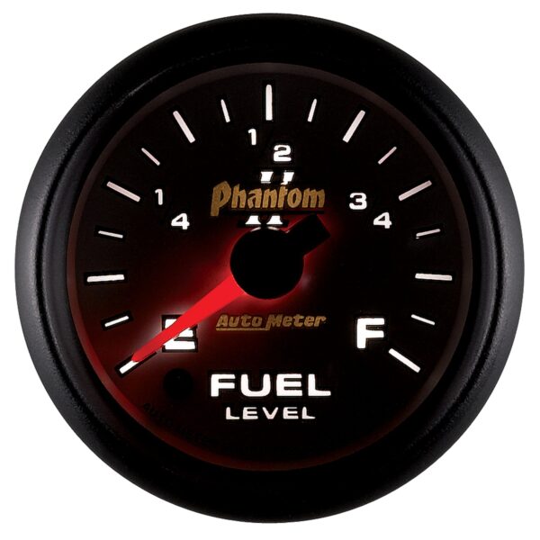 AUTOMETER Fuel Level Gauge 2 1/16", 0-280° Programmable, Phantom II - Image 2