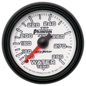 AUTOMETER Water Temperature Gauge 2 1/16", 140-280°f, Mechanical, Phantom II