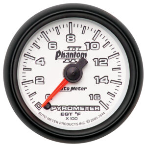 AUTOMETER EGT Pyrometer Gauge 2 1/16", 1600°f, Digital Stepper Motor, Phantom II