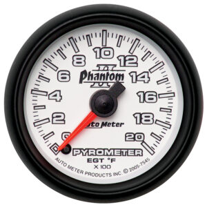 AUTOMETER EGT Pyrometer Gauge 2 1/16", 2000°f, Digital Stepper Motor, Phantom II