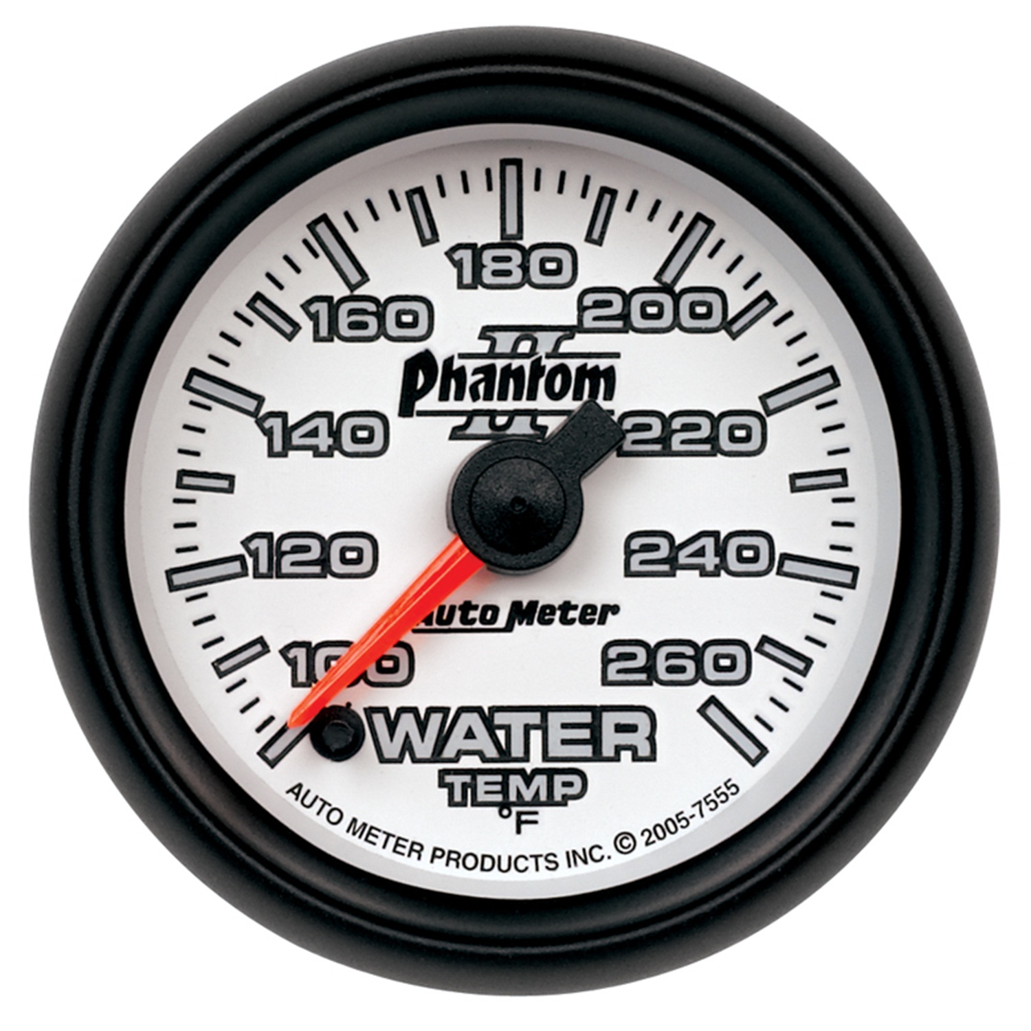 AUTOMETER Water Temperature Gauge 2 1/16", 100-260°f, Digital Stepper Motor, Phantom II
