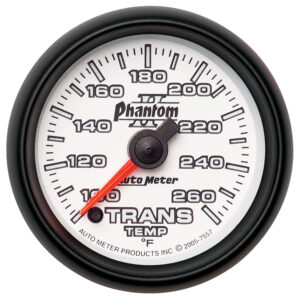 AUTOMETER Transmission Temperature Gauge 2 1/16", 100-260°f, Digital Stepper Motor, Phantom II