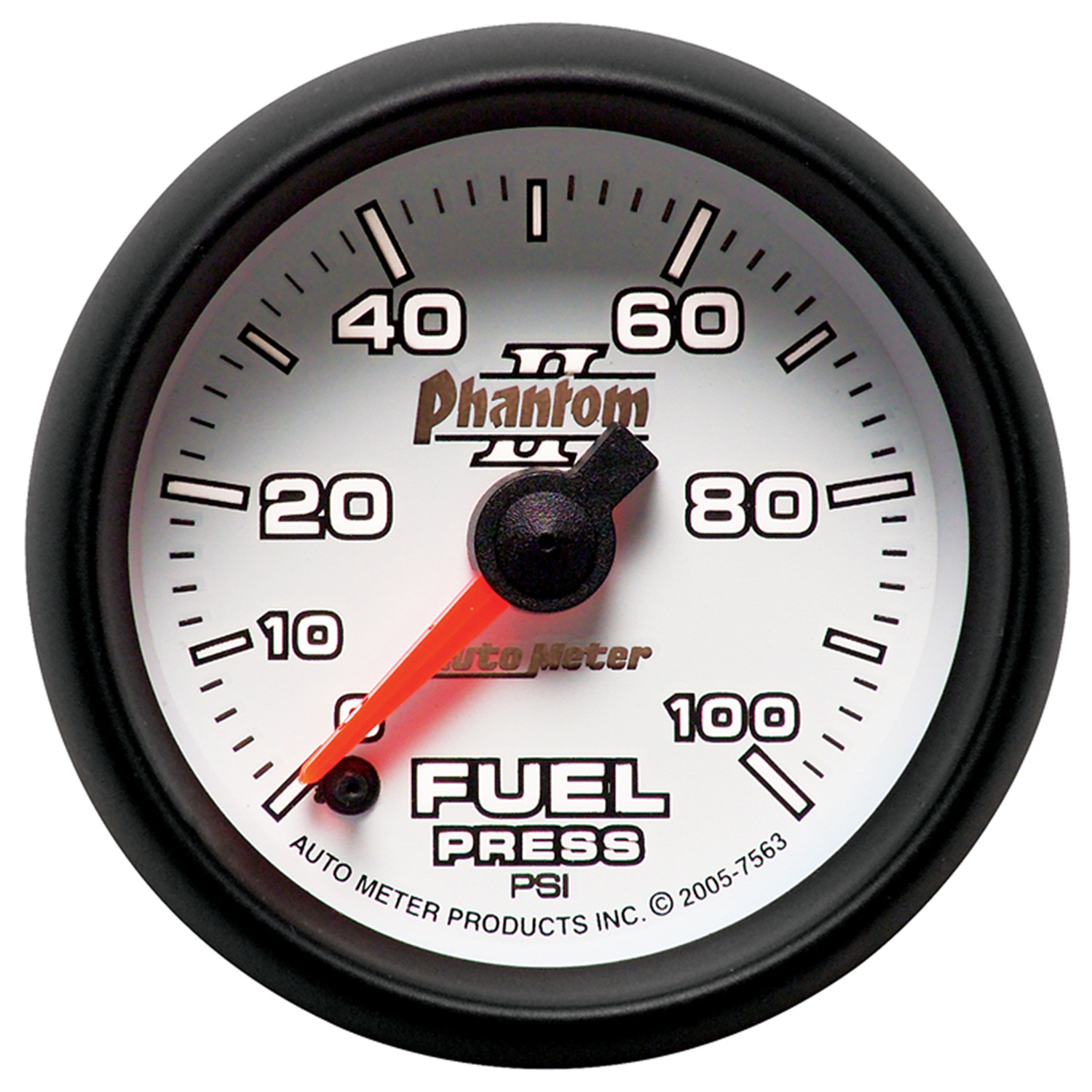 AUTOMETER Fuel Pressure Gauge 2 1/16", 100PSI, Digital Stepper Motor, Phantom II - Image 2