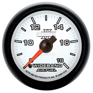 AUTOMETER Wideband Air/Fuel Ratio AFR Gauge Analogue, 2 1/16", 8:1-18:1, Stpr Mtr, Phantom II