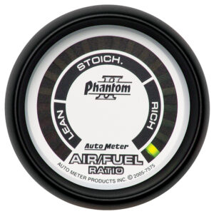 AUTOMETER Narrowband Air/Fuel Ratio AFR Gauge 2 1/16", Lean-Rich, LED Array, Phantom II