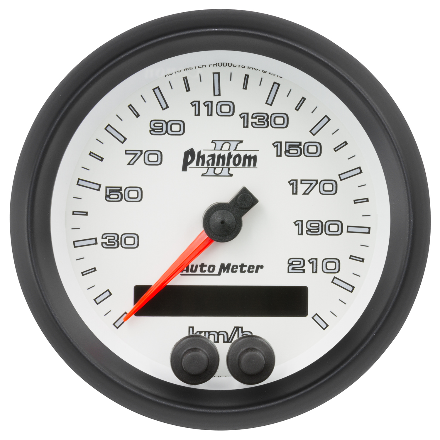 AUTOMETER Speedometer Gauge 3 3/8", 225KMH, GPS, Phantom II