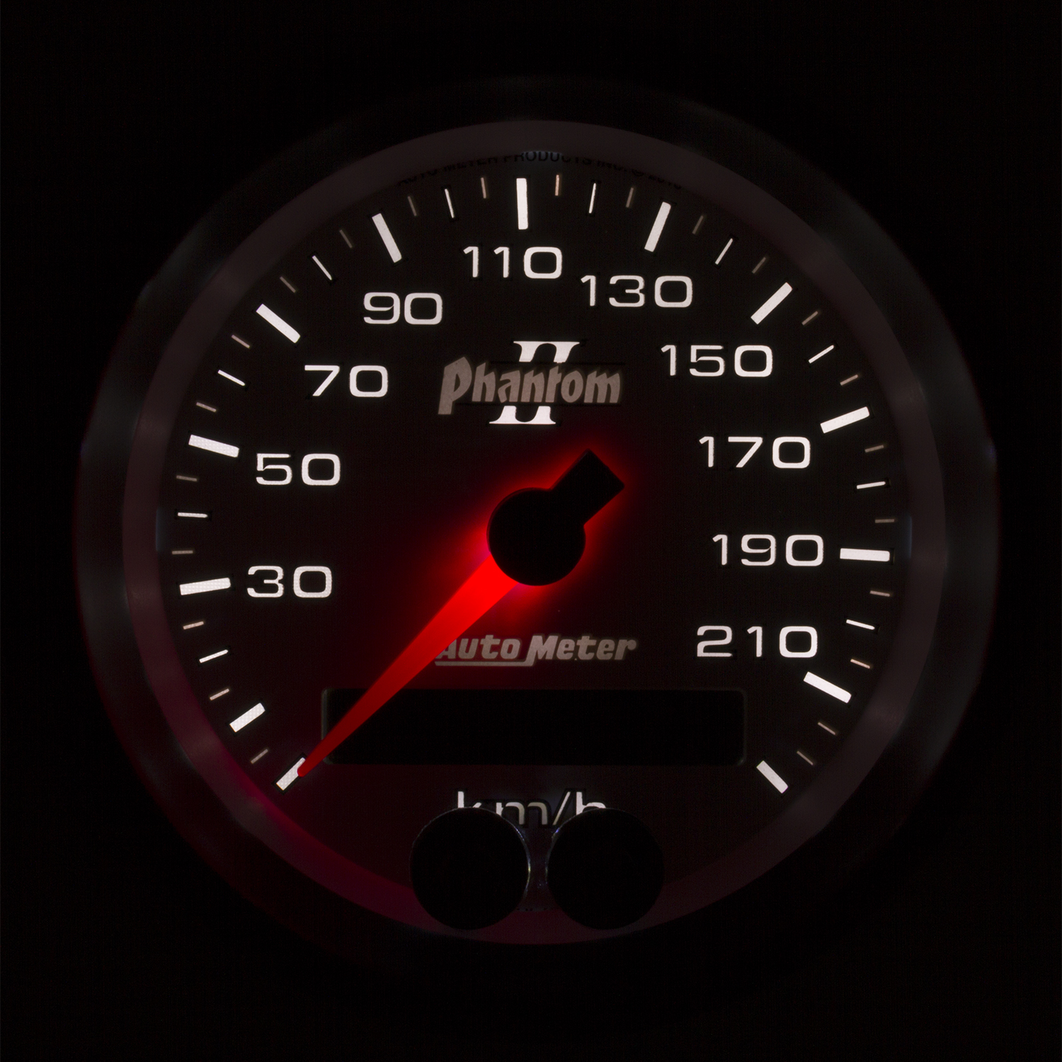 AUTOMETER Speedometer Gauge 3 3/8", 225KMH, GPS, Phantom II - Image 2