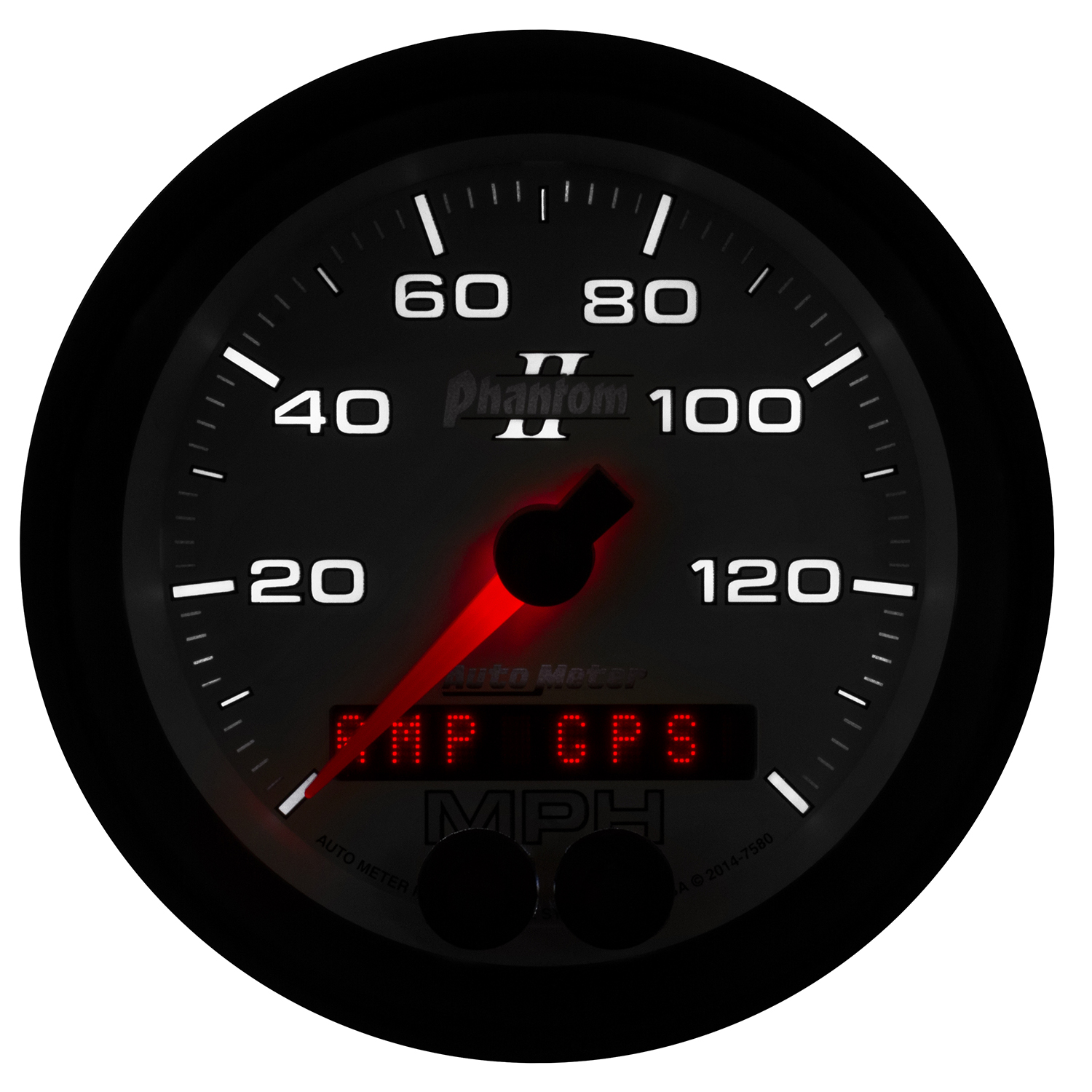 AUTOMETER Speedometer Gauge 3 3/8", 140MPH, GPS, Phantom II - Image 4