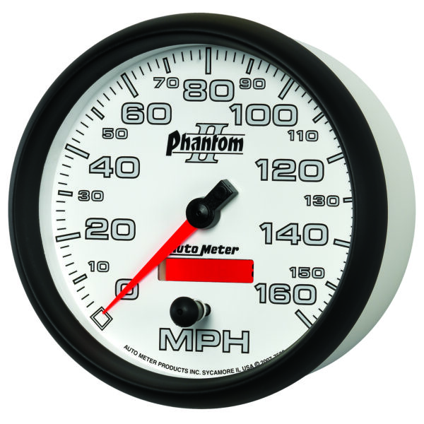 AUTOMETER Speedometer Gauge 5", 160MPH, Elec. Programmable, Phantom II - Image 2
