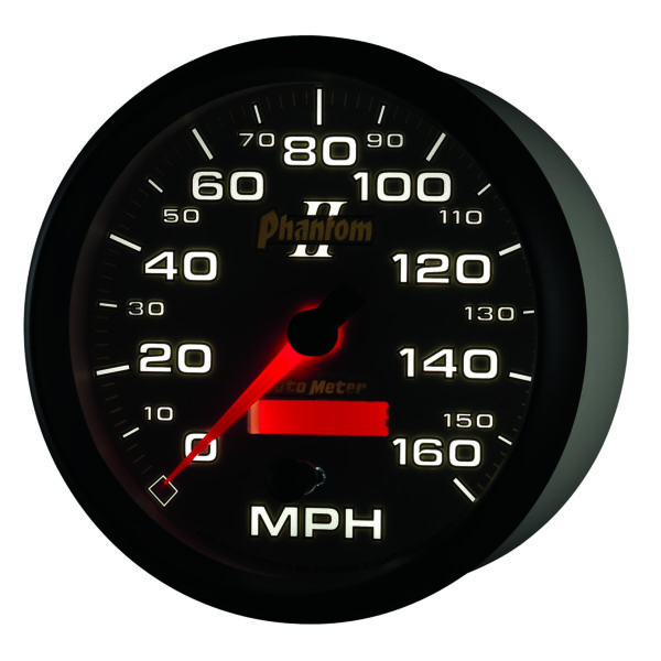 AUTOMETER Speedometer Gauge 5", 160MPH, Elec. Programmable, Phantom II - Image 3