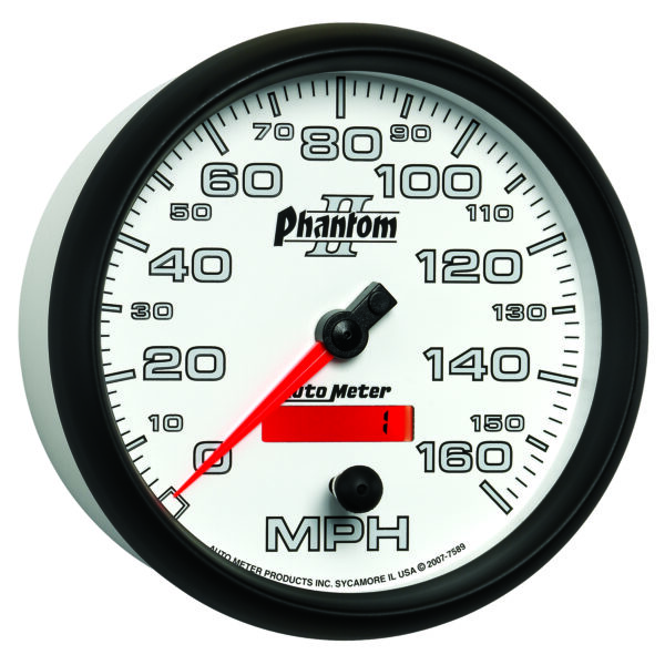 AUTOMETER Speedometer Gauge 5", 160MPH, Elec. Programmable, Phantom II - Image 5
