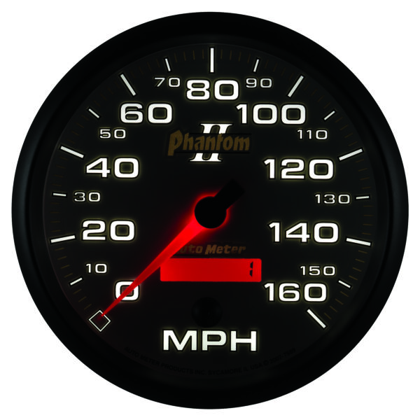 AUTOMETER Speedometer Gauge 5", 160MPH, Elec. Programmable, Phantom II - Image 4