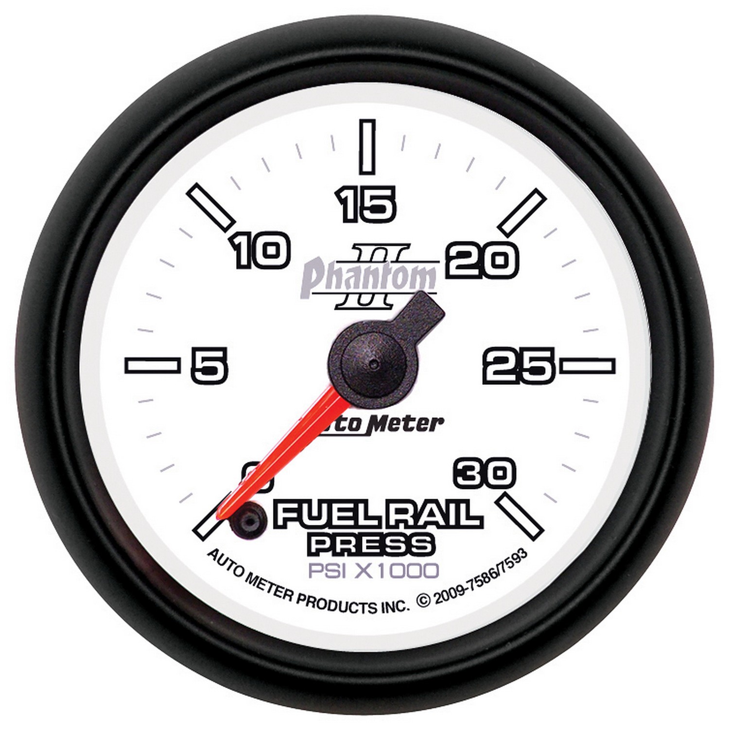AUTOMETER Rail Pressure Gauge (Ram 6.7L), 2 1/16", 30Kpsi, Digital Stpr Mtr, Phantom II