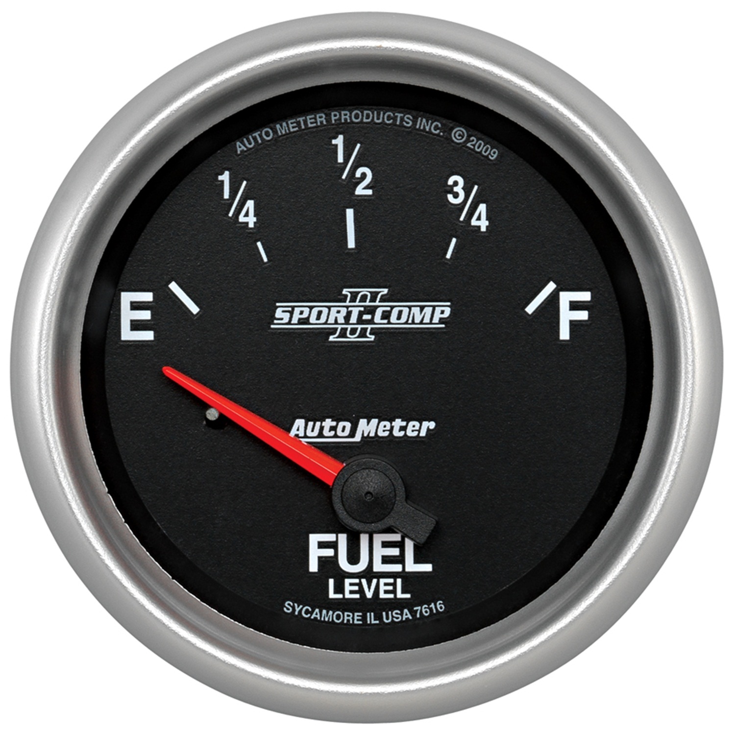 AUTOMETER Fuel Level Gauge 2 5/8", 240° To 33°F, Elec, Sport-Comp II