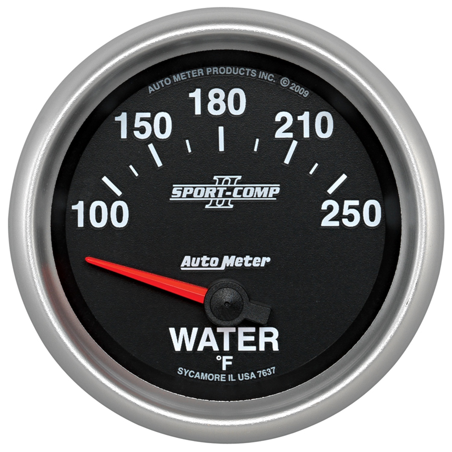 AUTOMETER Water Temperature Gauge 2 5/8", 100-250°f, Electric, Sport-Comp II