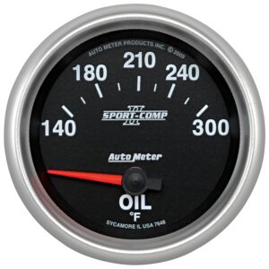 AUTOMETER Oil Temperature Gauge 2 5/8", 140-300°f, Electric, Sport-Comp II