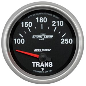 AUTOMETER Transmission Temperature Gauge 2 5/8", 100-250°f, Electric, Sport-Comp II