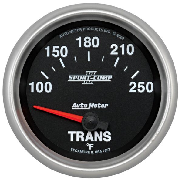 AUTOMETER Transmission Temperature Gauge 2 5/8", 100-250°f, Electric, Sport-Comp II