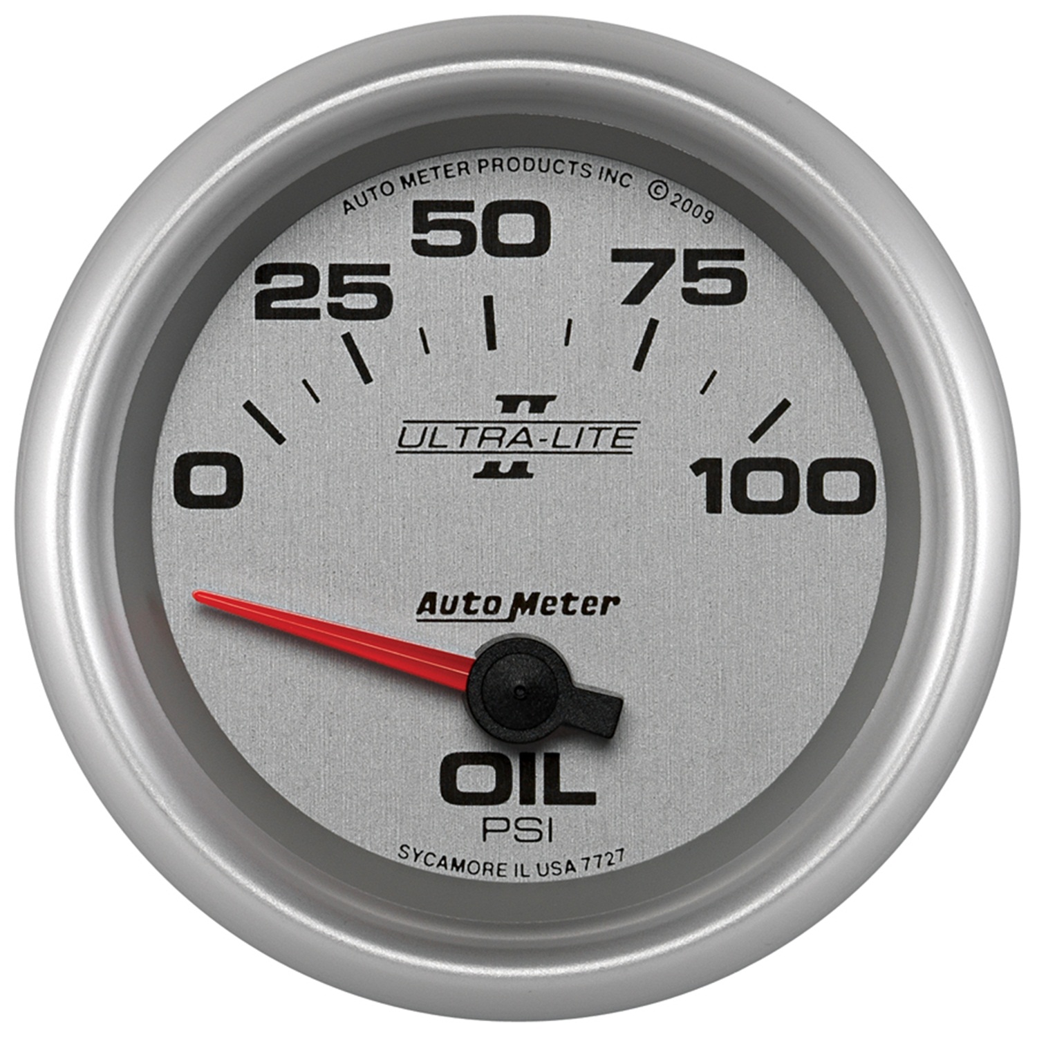 AUTOMETER Oil Pressure Gauge 2 5/8", 100PSI, Electric, Ultra-Lite II