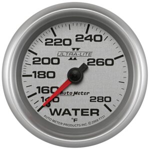 AUTOMETER Water Temperature Gauge 2 5/8", 140-280°f, Mechanical, Ultra-Lite II