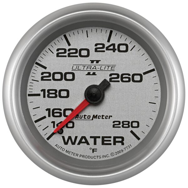 AUTOMETER Water Temperature Gauge 2 5/8", 140-280°f, Mechanical, Ultra-Lite II