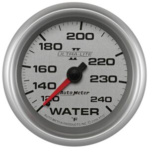 AUTOMETER Water Temperature Gauge 2 5/8", 120-240°f, Mechanical, Ultra-Lite II