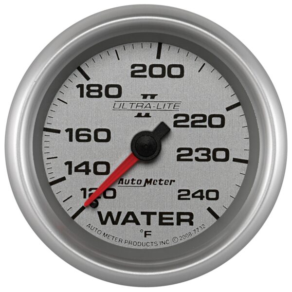 AUTOMETER Water Temperature Gauge 2 5/8", 120-240°f, Mechanical, Ultra-Lite II