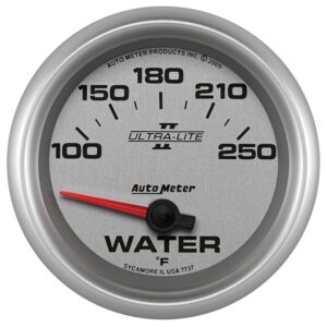 AUTOMETER Water Temperature Gauge 2 5/8", 100-250°f, Electric, Ultra-Lite II