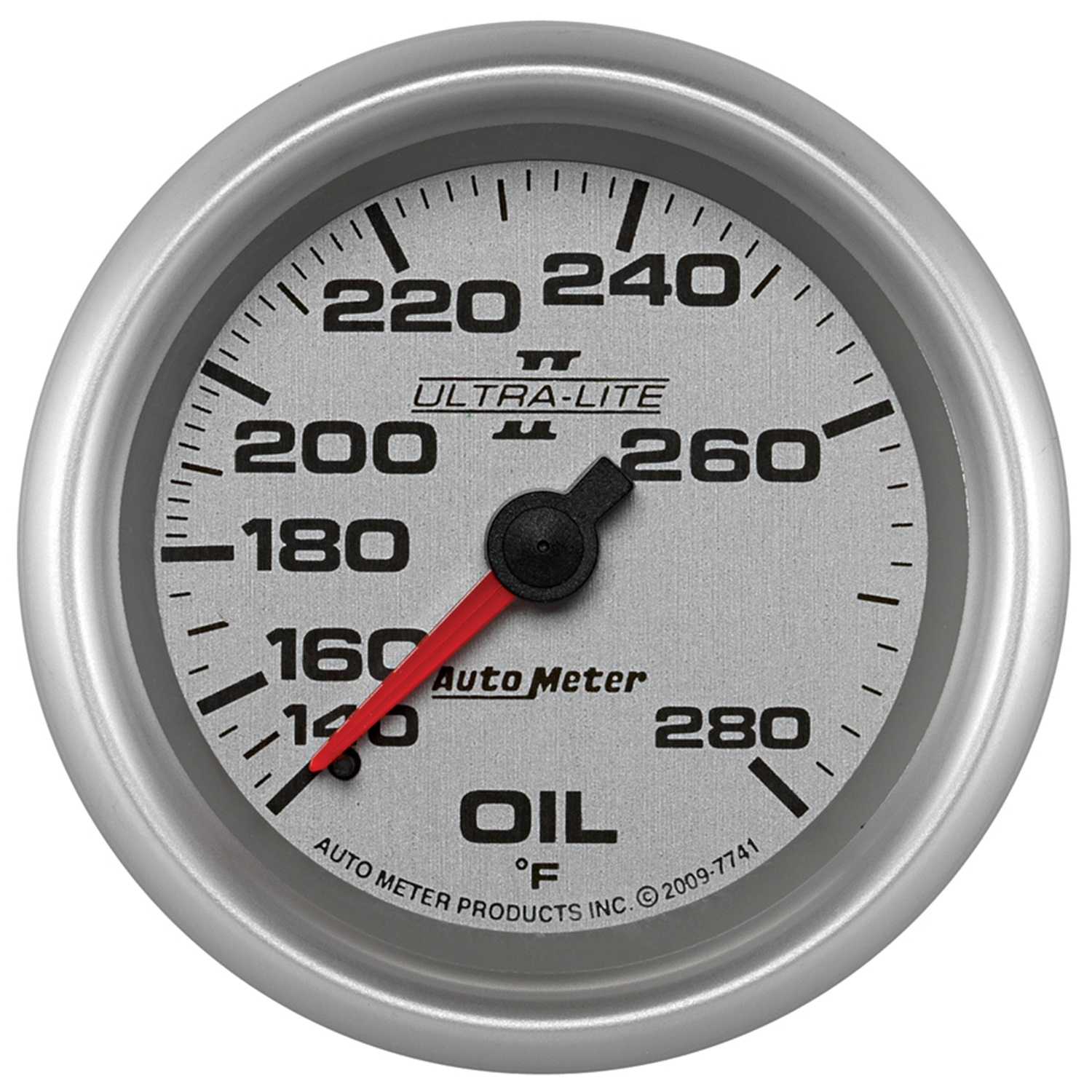 AUTOMETER Oil Temperature Gauge 2 5/8", 140-280°f, Mechanical, Ultra-Lite II