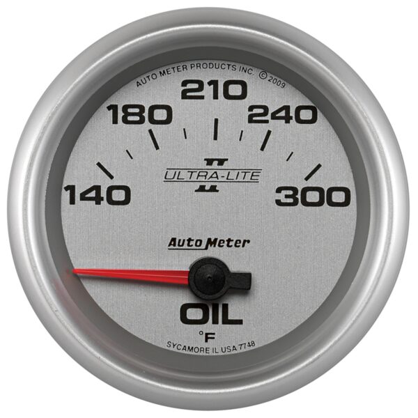 AUTOMETER Oil Temperature Gauge 2 5/8", 140-300°f, Electric, Ultra-Lite II