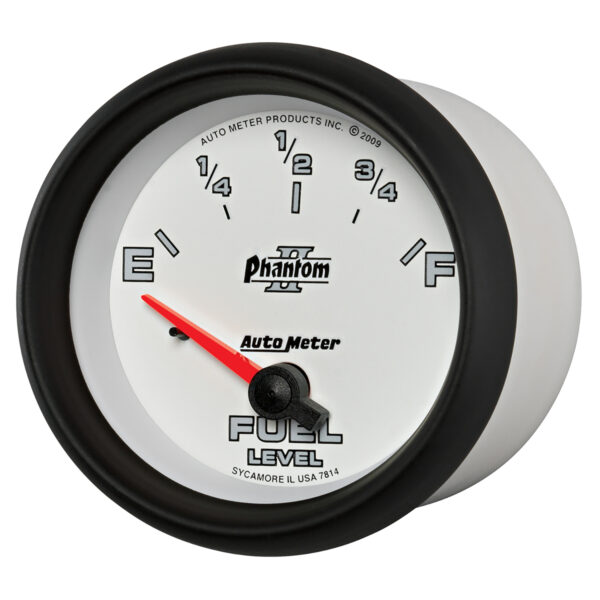 AUTOMETER Fuel Level Gauge 2 5/8", 0° To 90°F, Elec, Phantom II - Image 2