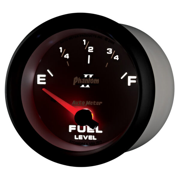 AUTOMETER Fuel Level Gauge 2 5/8", 0° To 90°F, Elec, Phantom II - Image 3
