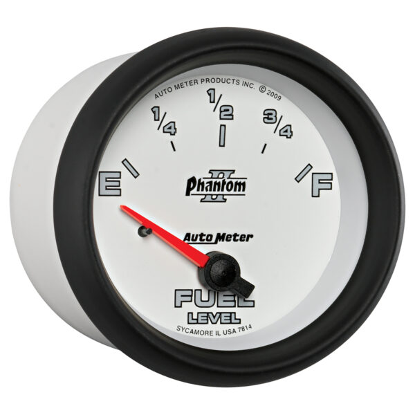 AUTOMETER Fuel Level Gauge 2 5/8", 0° To 90°F, Elec, Phantom II - Image 5