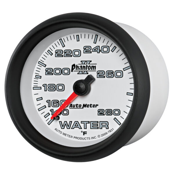 AUTOMETER Water Temperature Gauge 2 5/8", 140-280°f, Mechanical, Phantom II - Image 2