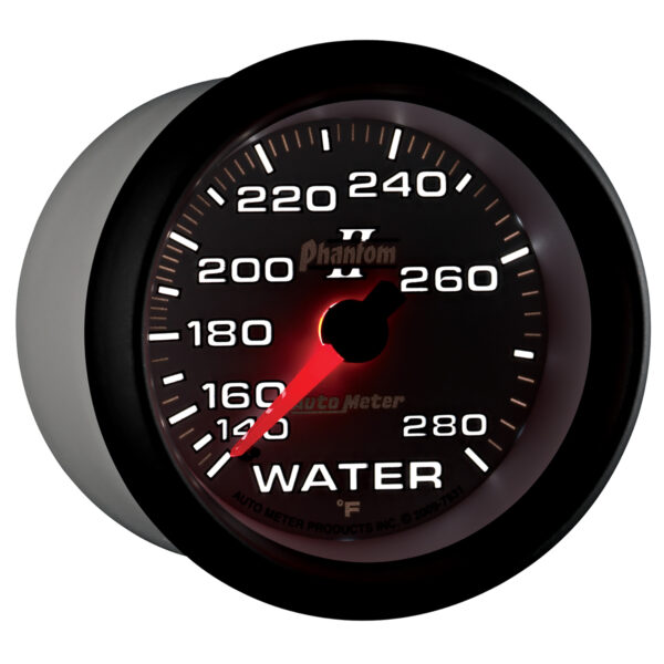 AUTOMETER Water Temperature Gauge 2 5/8", 140-280°f, Mechanical, Phantom II - Image 6