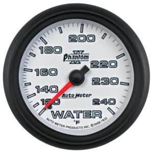 AUTOMETER Water Temperature Gauge 2 5/8", 120-240°f, Mechanical, Phantom II