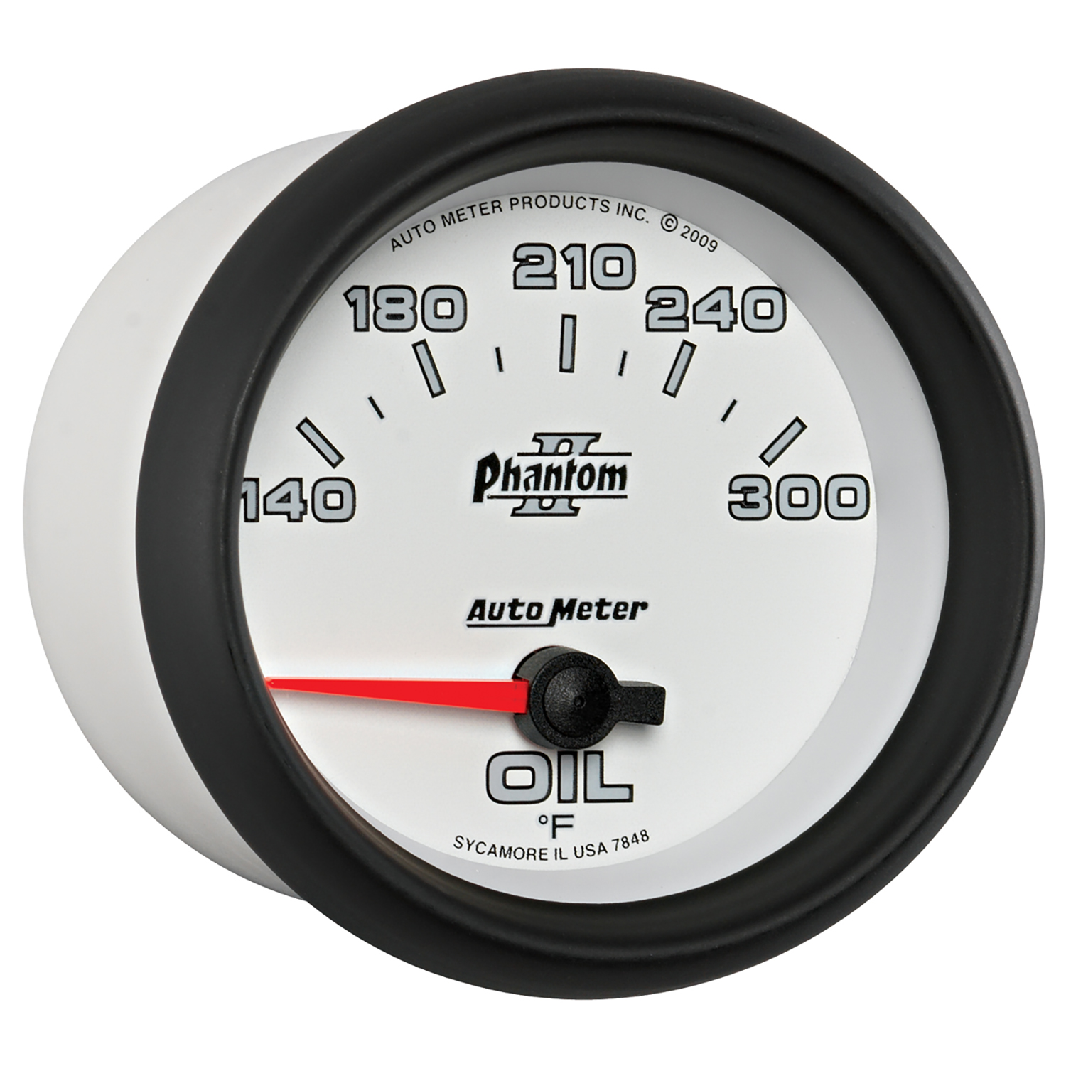 AUTOMETER Oil Temperature Gauge 2 5/8", 140-300°f, Electric, Phantom II - Image 5