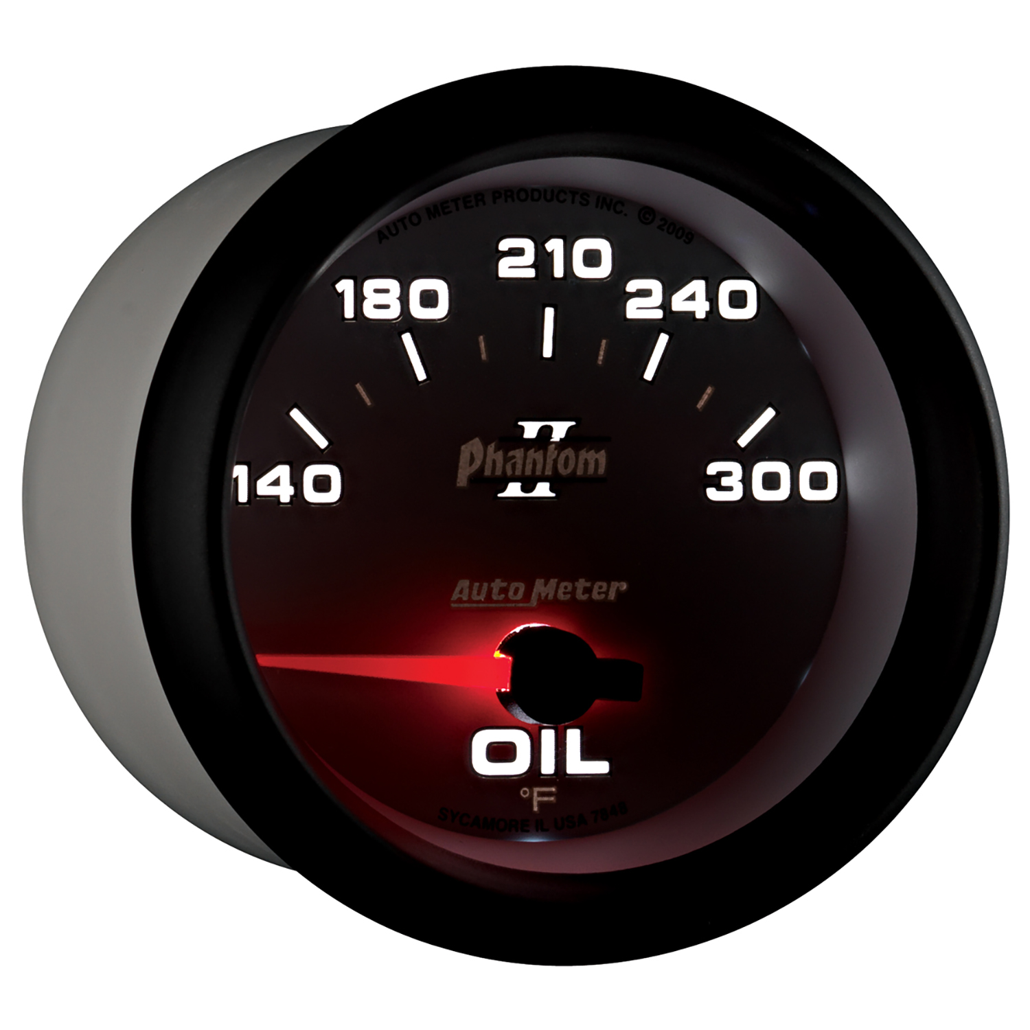 AUTOMETER Oil Temperature Gauge 2 5/8", 140-300°f, Electric, Phantom II - Image 6