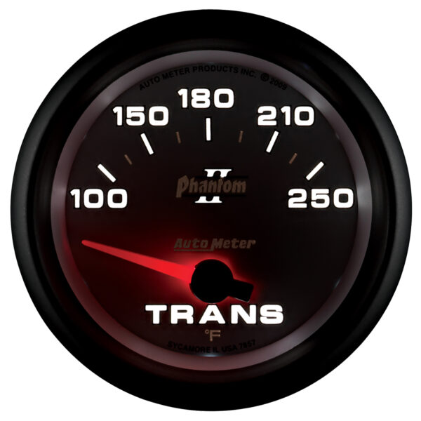 AUTOMETER Transmission Temperature Gauge 2 5/8", 100-250°f, Electric, Phantom II - Image 4