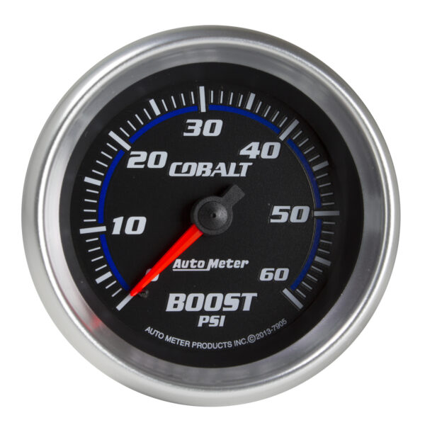 AUTOMETER Boost Gauge 2 5/8", 60PSI, Mechanical, Cobalt
