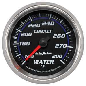 AUTOMETER Water Temperature Gauge 2 5/8", 140-280°f, Mechanical, Cobalt