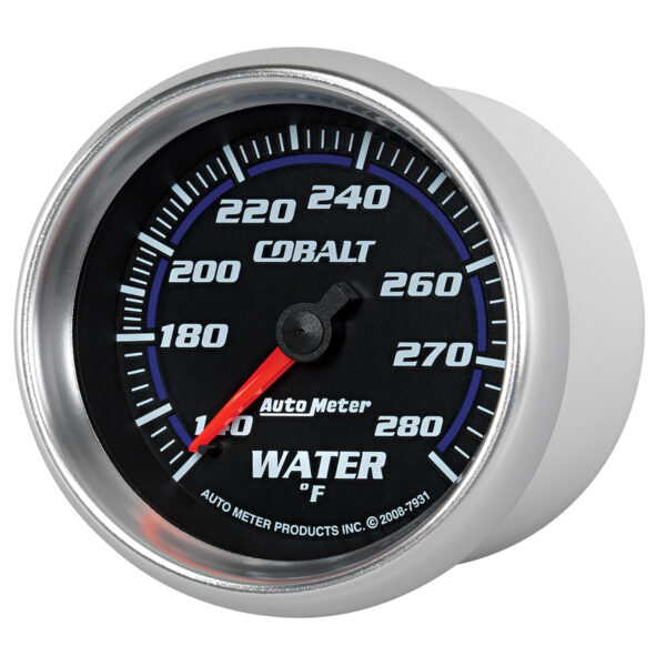 AUTOMETER Water Temperature Gauge 2 5/8", 140-280°f, Mechanical, Cobalt - Image 2