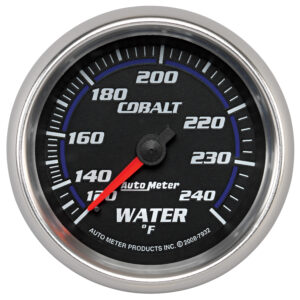 AUTOMETER Water Temperature Gauge 2 5/8", 120-240°f, Mechanical, Cobalt