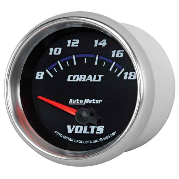 AUTOMETER Voltmeter Gauge 2 5/8", 18V, Electric, Cobalt - Image 2